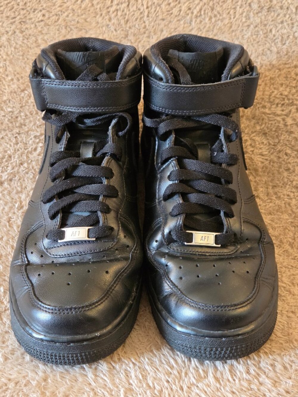 Nike Air Force 1 Mid '07 Triple Black Men's US 10